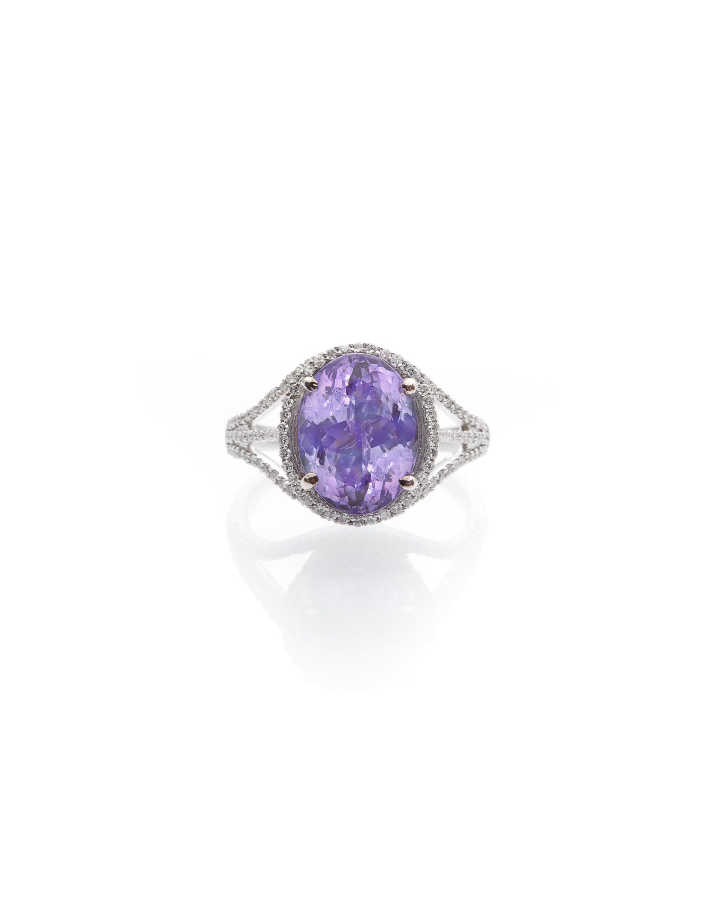 TRIO OF COLOURED GEMSTONES, DIAMONDS & YELLOW GOLD RINGS