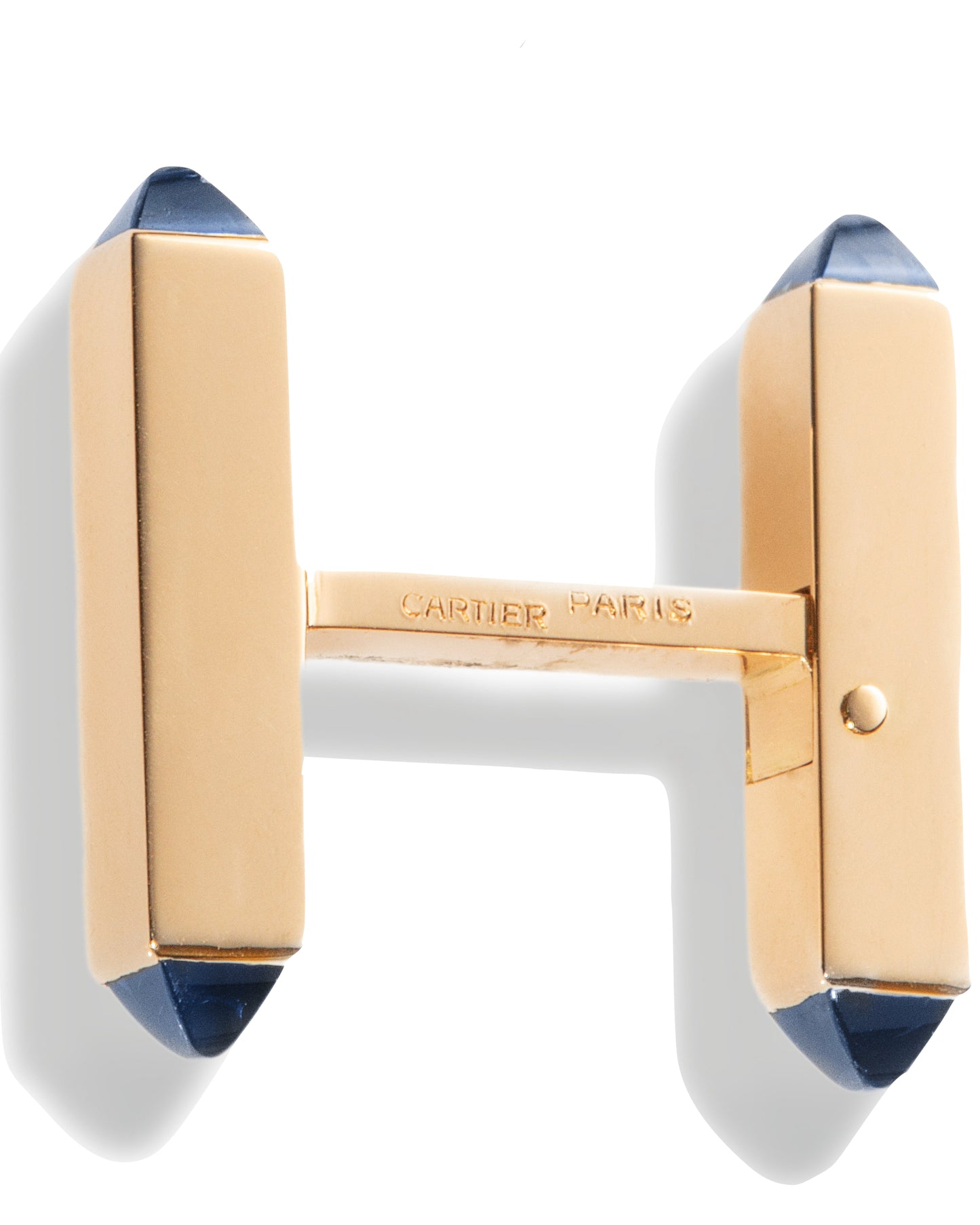 CARTIER ART DÉCO SAPPHIRE & GOLD CUFFLINKS