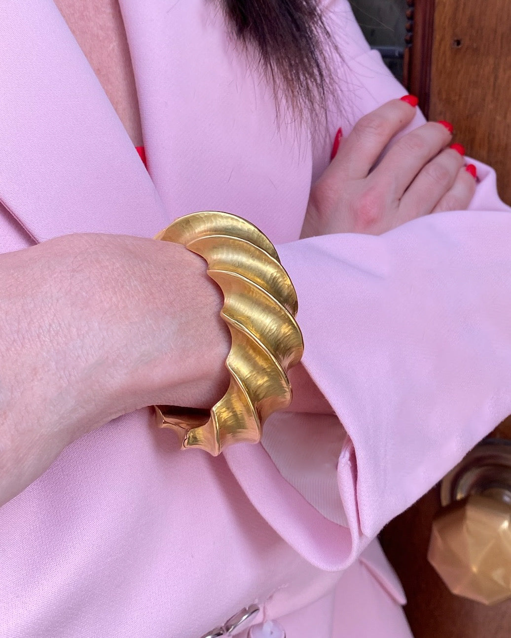 GRIMA YELLOW GOLD BANGLE, 1980s