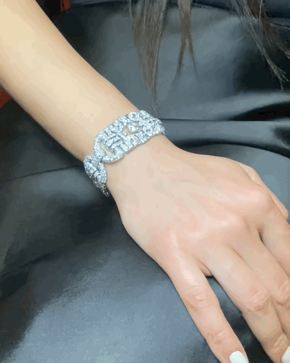 ART DÉCO DIAMOND & PLATINUM BRACELET, 1920s