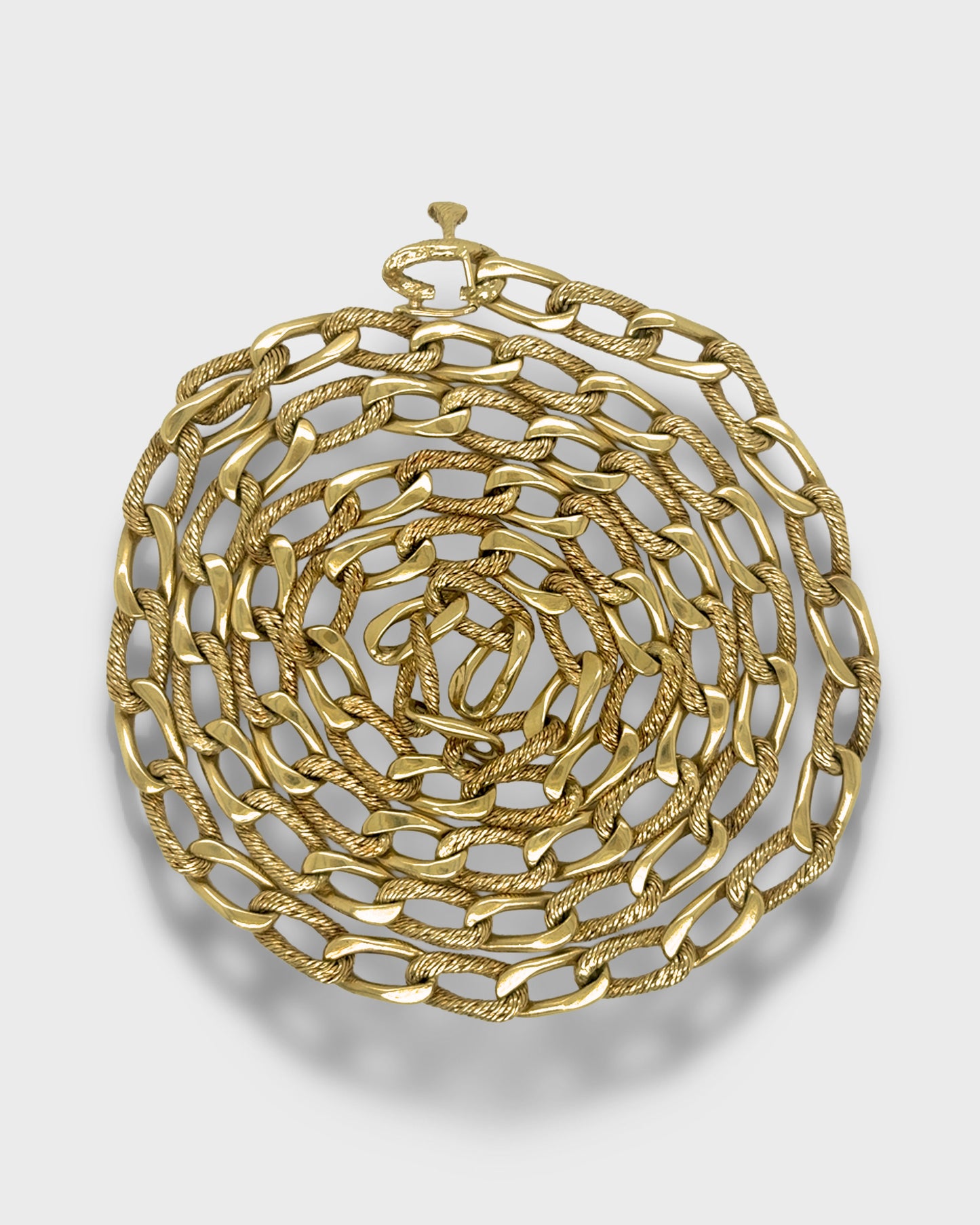 GEORGES LENFANT YELLOW GOLD SAUTOIR NECKLACE