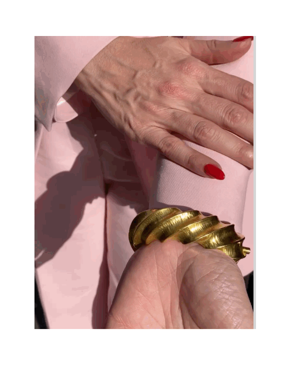 GRIMA YELLOW GOLD BANGLE, 1980s