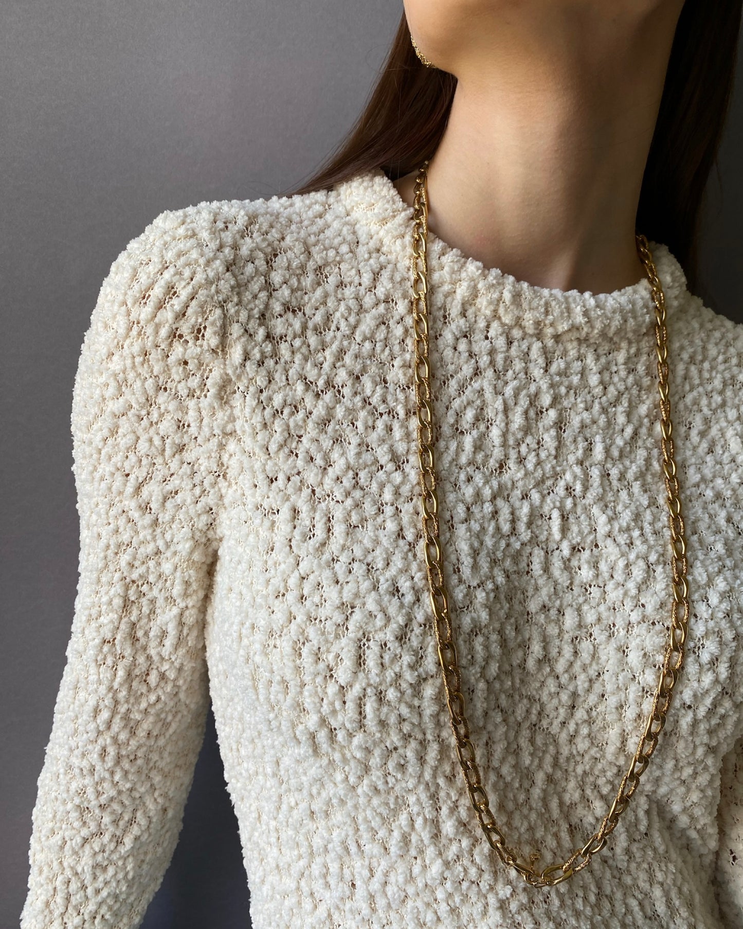 GEORGES LENFANT YELLOW GOLD SAUTOIR NECKLACE