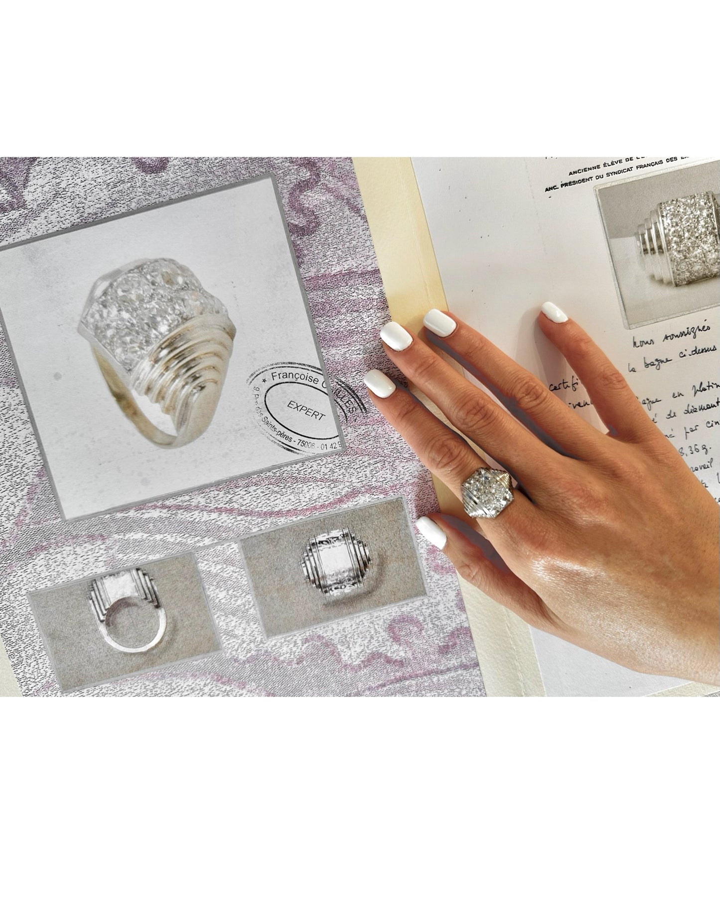 RENÉ BOIVIN DIAMONDS & PLATINUM RING, 1934