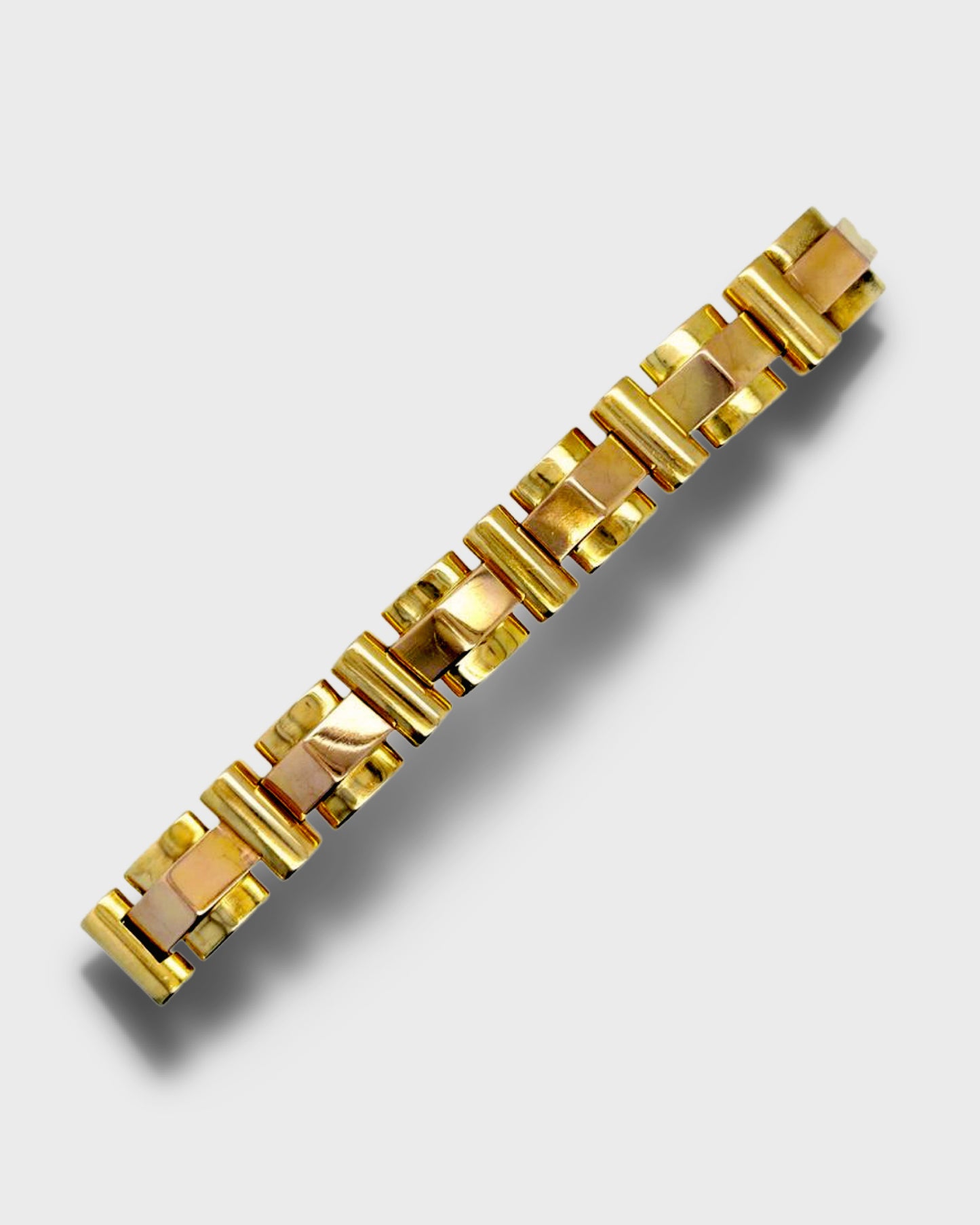 YELLOW GOLD TANK BRACELET, 1950s