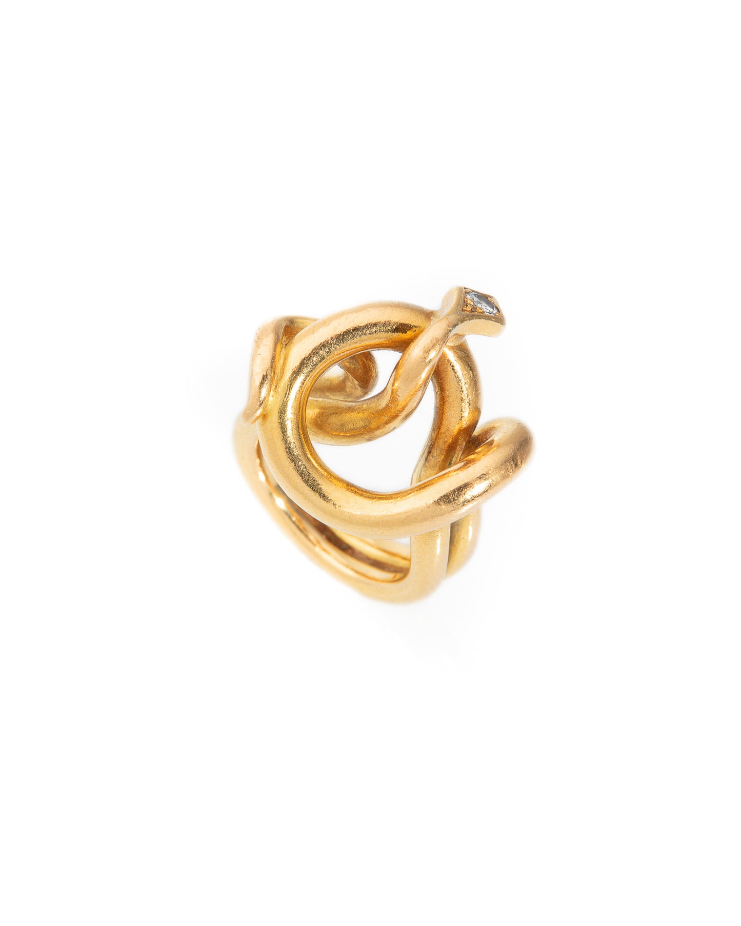 CARTIER DIAMOND & GOLD SNAKE RING, 1970s