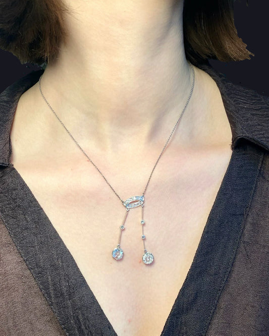 BELLE ÉPOQUE DIAMONDS & PLATINUM NECKLACE, 1915