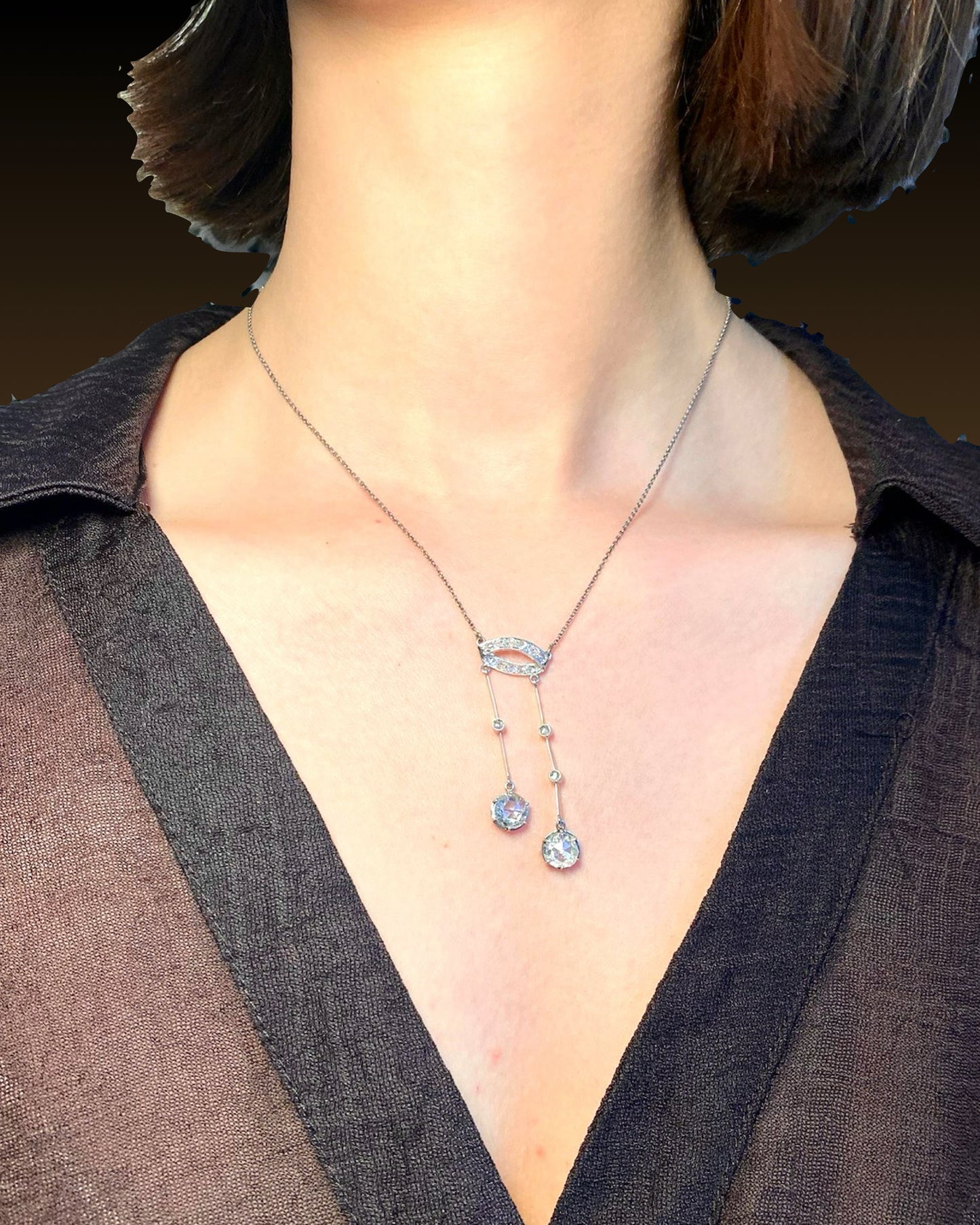 BELLE ÉPOQUE DIAMONDS & PLATINUM NECKLACE, 1915