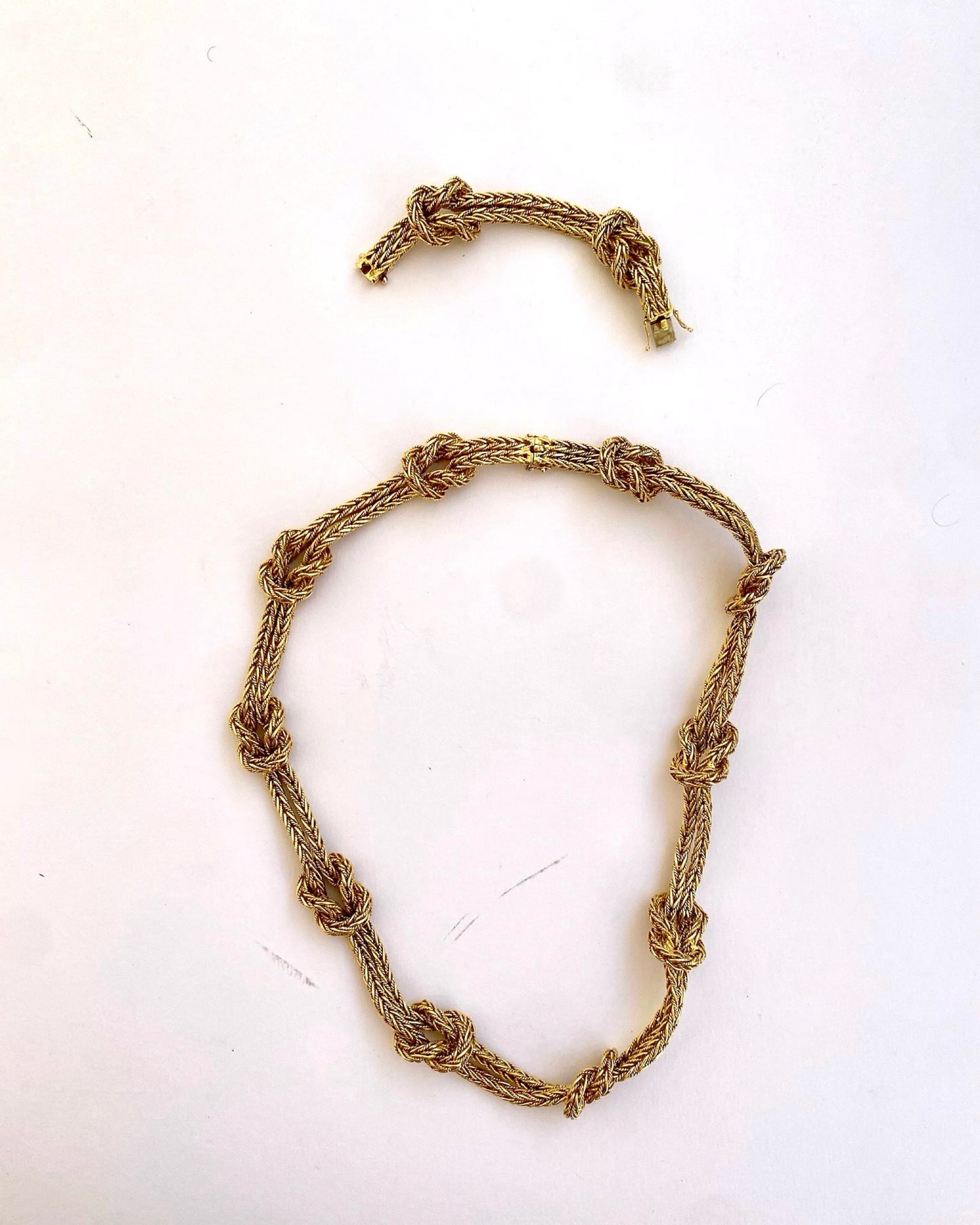 BUCCELLATI YELLOW GOLD TWO-LENGTH NECKLACE, 20th CENTURY