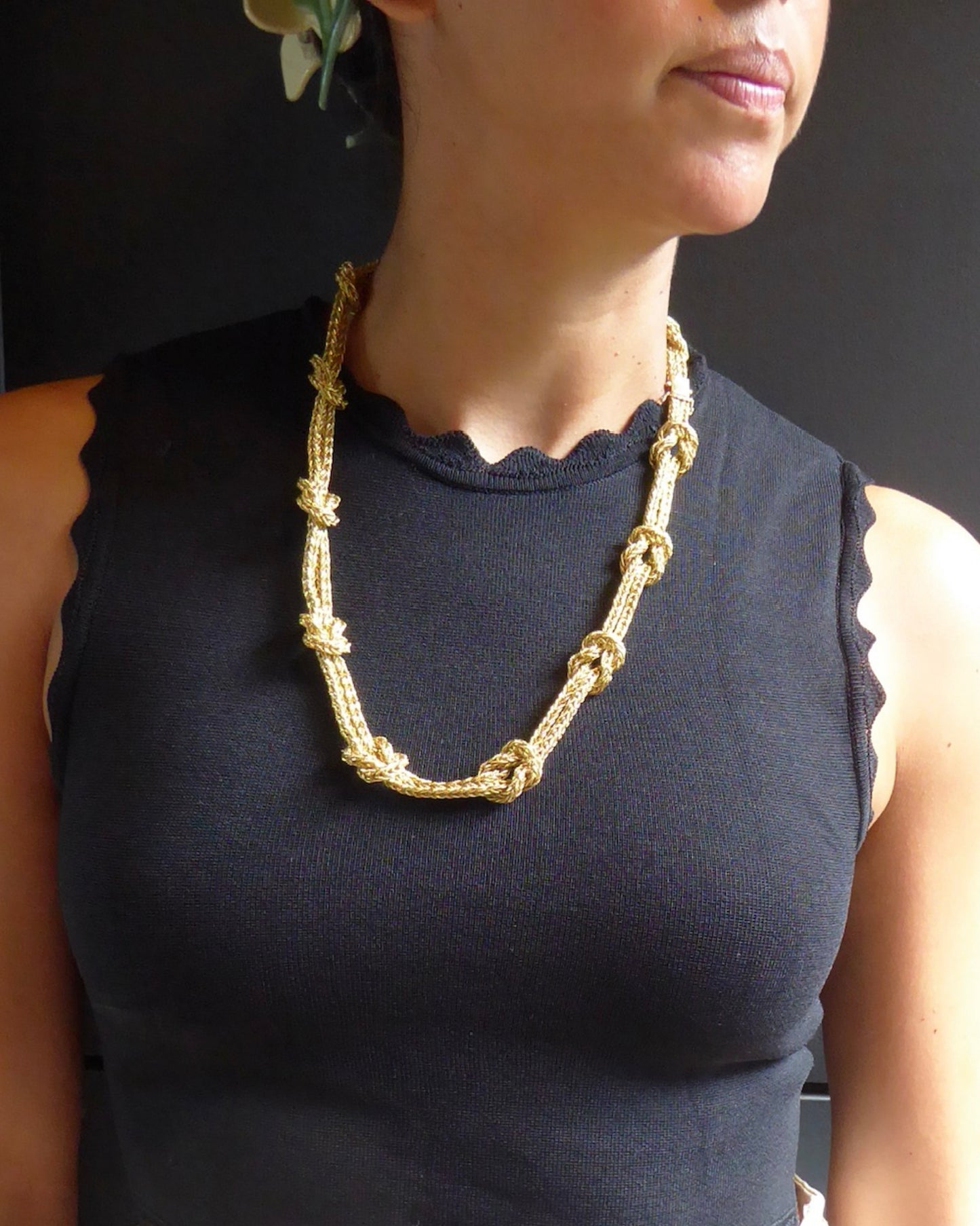 BUCCELLATI YELLOW GOLD TWO-LENGTH NECKLACE, 20th CENTURY