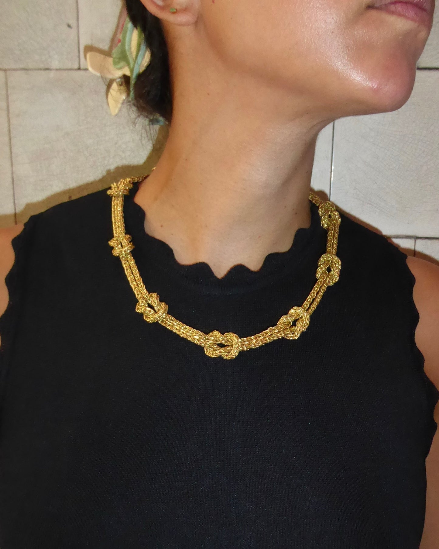 BUCCELLATI YELLOW GOLD TWO-LENGTH NECKLACE, 20th CENTURY