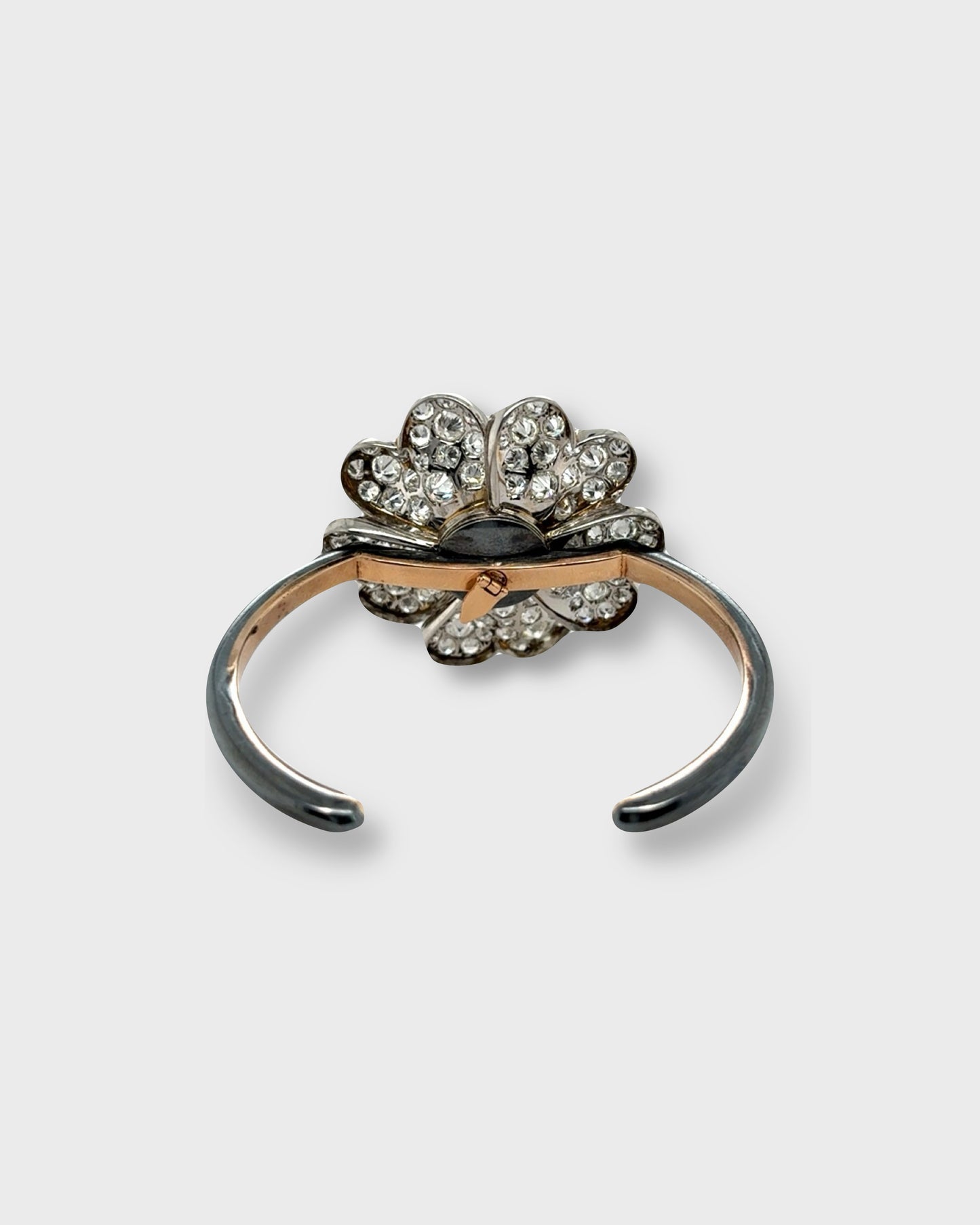 AMETHYST & DIAMONDS, SILVER & WHITE GOLD CONVERTIBLE BRACELET & BROOCH, 1950s