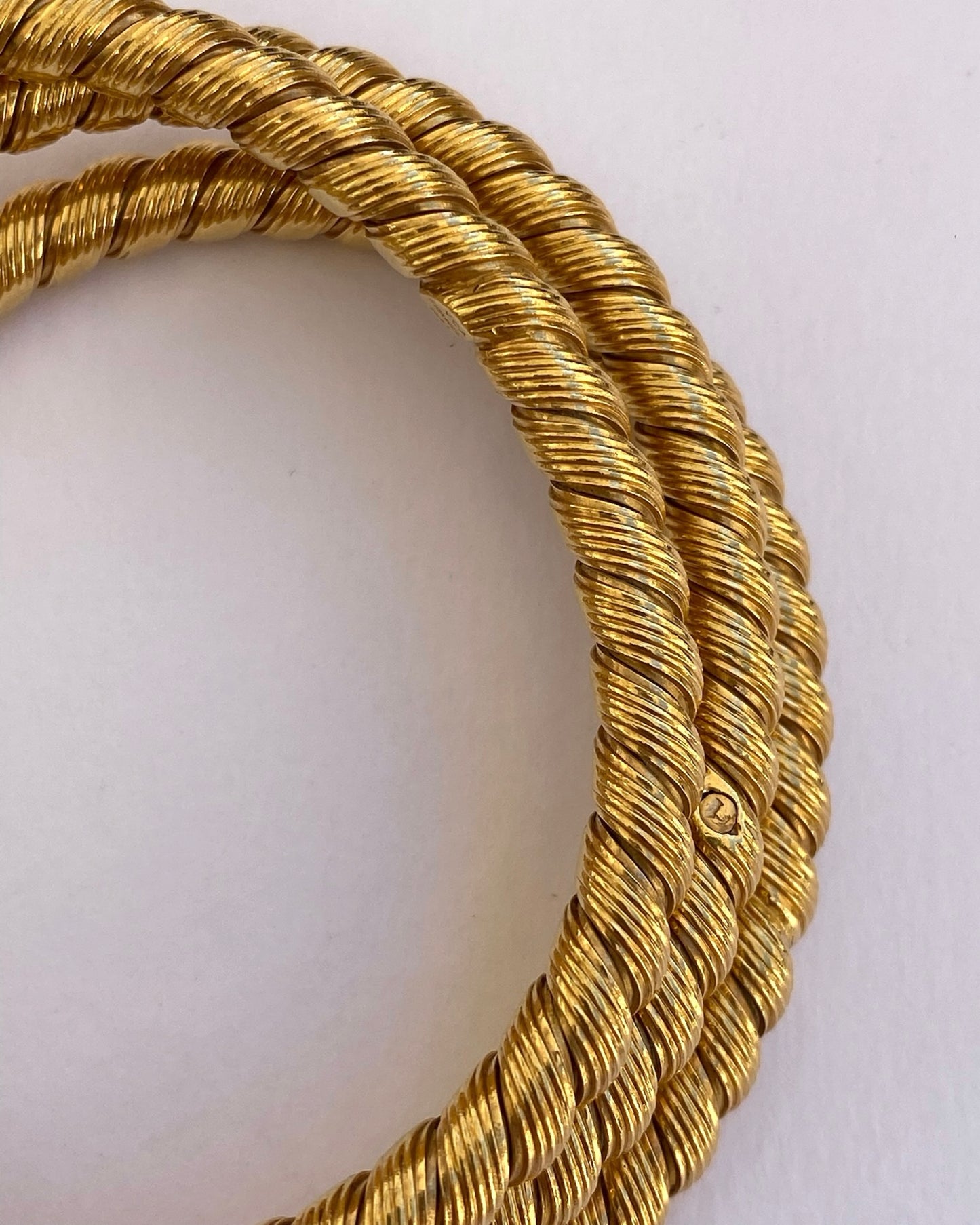 THREE VAN CLEEF & ARPELS YELLOW GOLD BRACELETS