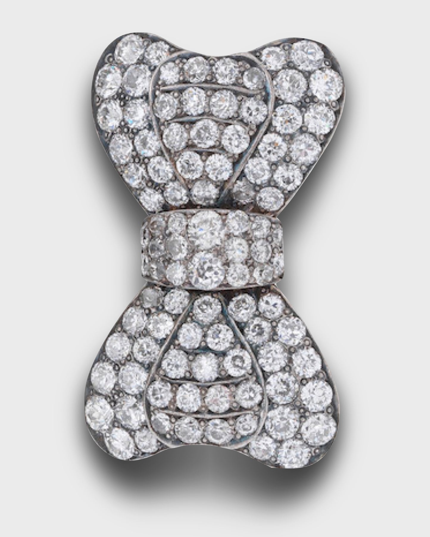 DIAMOND BOW BROOCH, 1930s