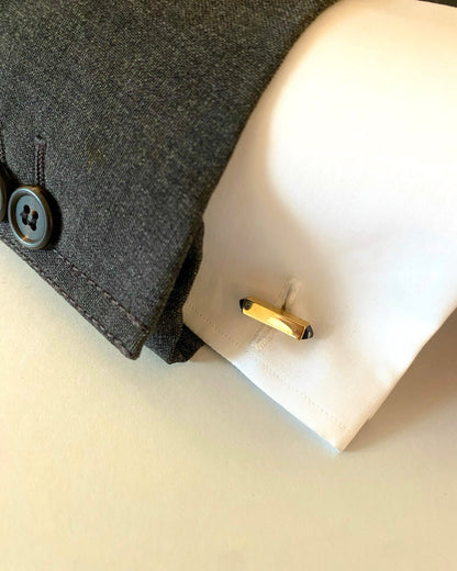 CARTIER ART DÉCO SAPPHIRE & GOLD CUFFLINKS