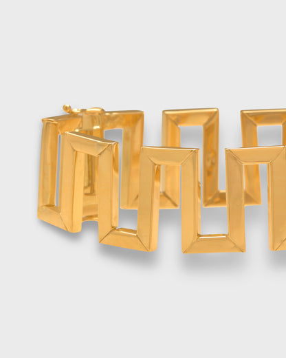 TIFFANY & CO. YELLOW GOLD MEANDER BRACELET, 1960s