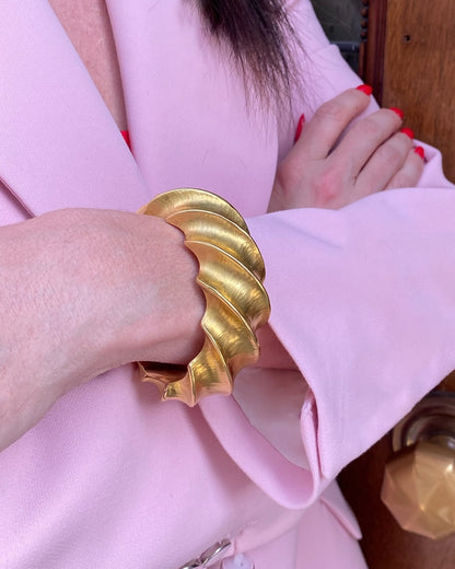 GRIMA YELLOW GOLD BANGLE, 1980s
