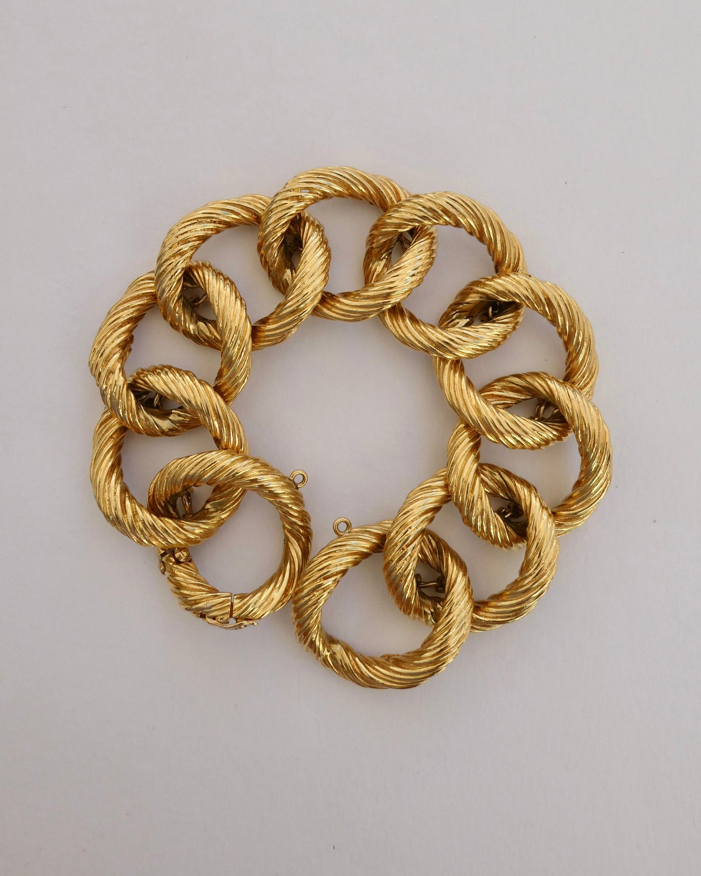 KUTSCHINSKY YELLOW GOLD LINKS BRACELET, 1960s