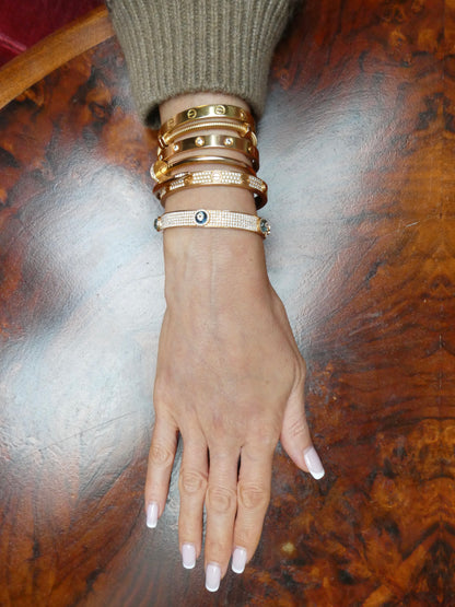 LORRAINE SCHWARTZ 'AGAINST EVIL EYE' TOPAZ, DIAMONDS & ROSE GOLD CUFF, 2020