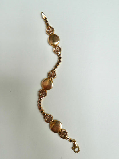 LORRAINE SCHWARTZ 'BE HAPPY' ROSE GOLD & DIAMOND BRACELET, 21st CENTURY