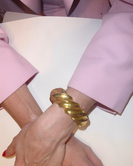 GRIMA YELLOW GOLD BANGLE, 1980s