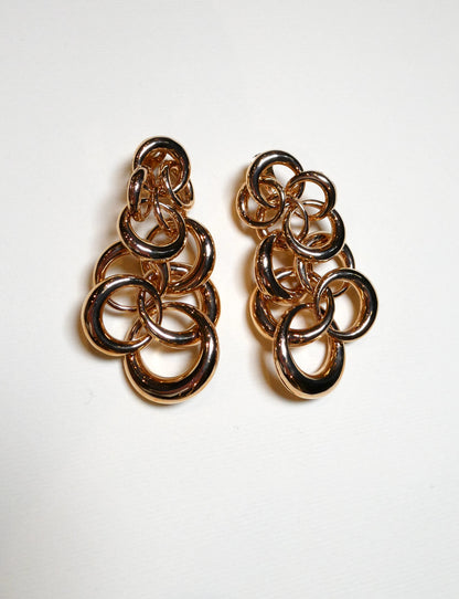 DE GRISOGONO 'ANELLI' ROSE GOLD EARRINGS, 2010s
