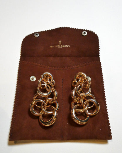 DE GRISOGONO 'ANELLI' ROSE GOLD EARRINGS, 2010s