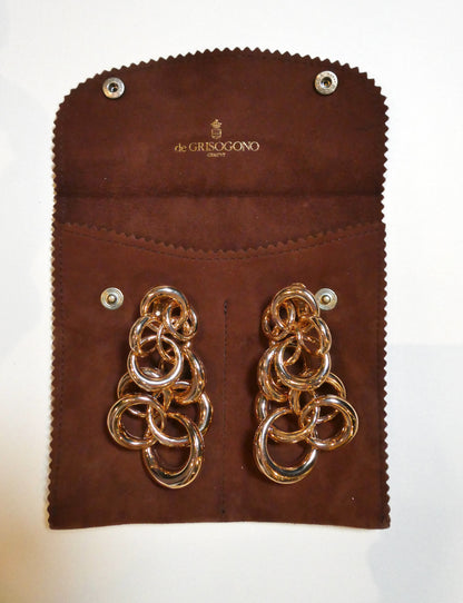 DE GRISOGONO 'ANELLI' ROSE GOLD EARRINGS, 2010s