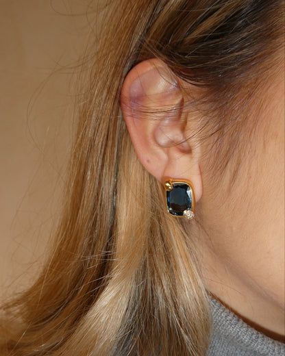 POMELLATO ‘RITRATTO’ BLUE TOPAZ, DIAMOND & ROSE GOLD CLIP EARRINGS, 2017