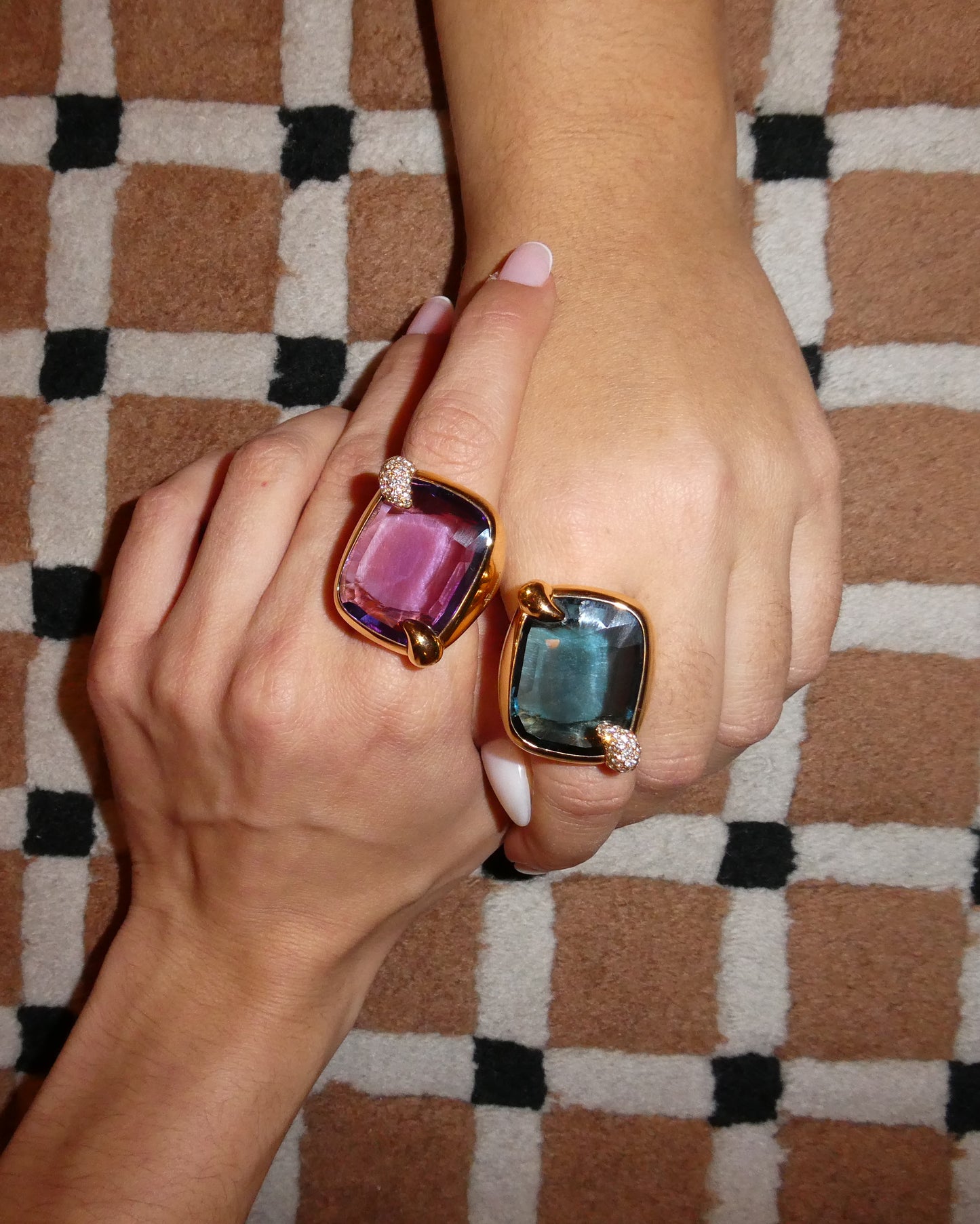 POMELLATO 'RITRATTO' AMETHYST, DIAMOND & GOLD COCKTAIL RING, 2017