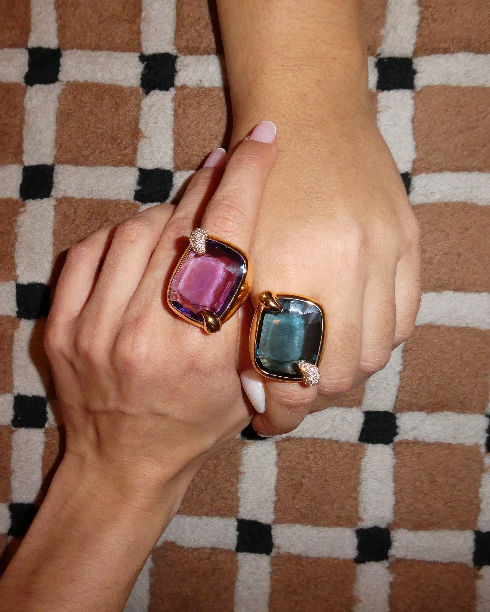POMELLATO 'RITRATTO' AMETHYST, DIAMOND & GOLD COCKTAIL RING, 2017