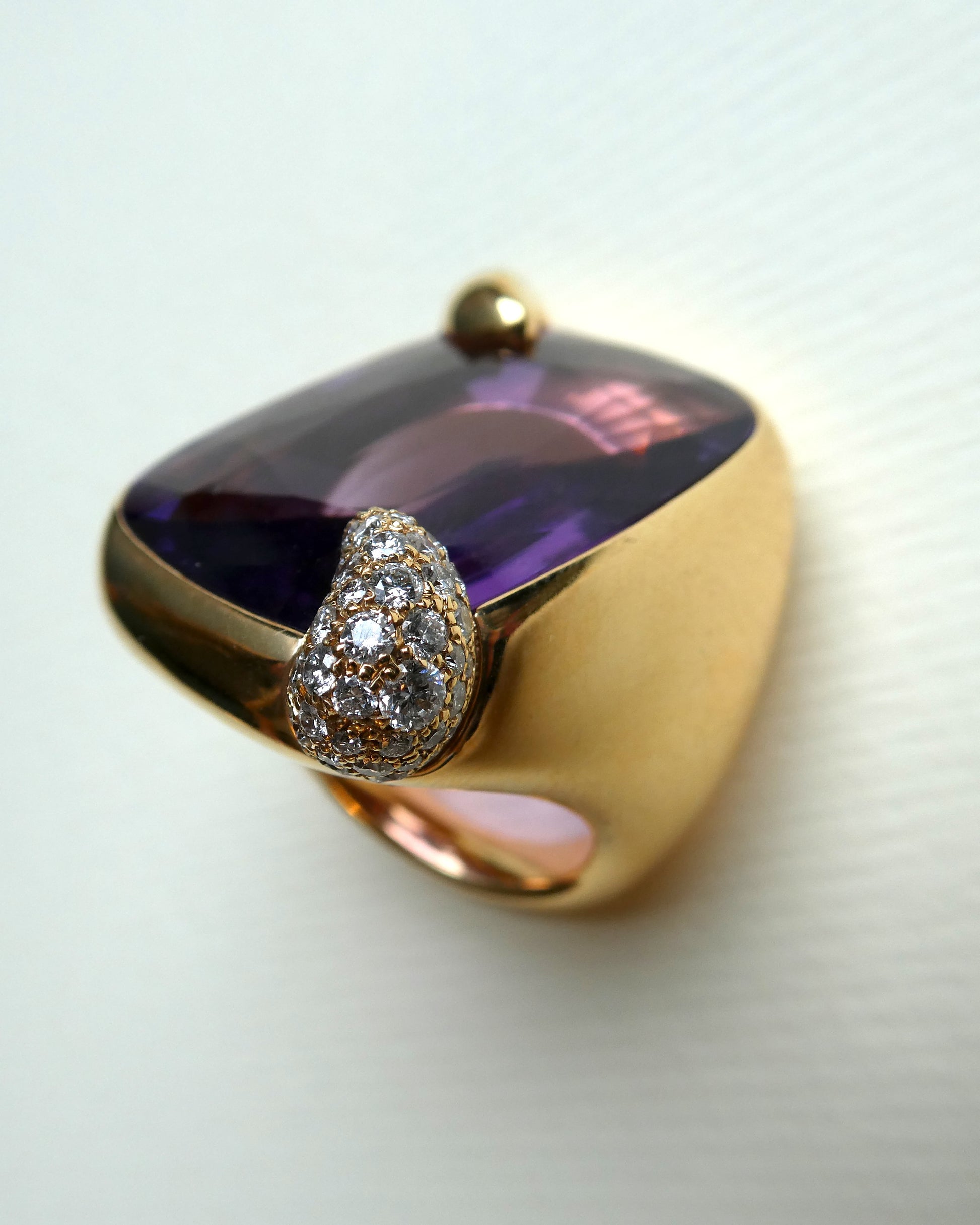 POMELLATO 'RITRATTO' AMETHYST, DIAMOND & GOLD COCKTAIL RING, 2017