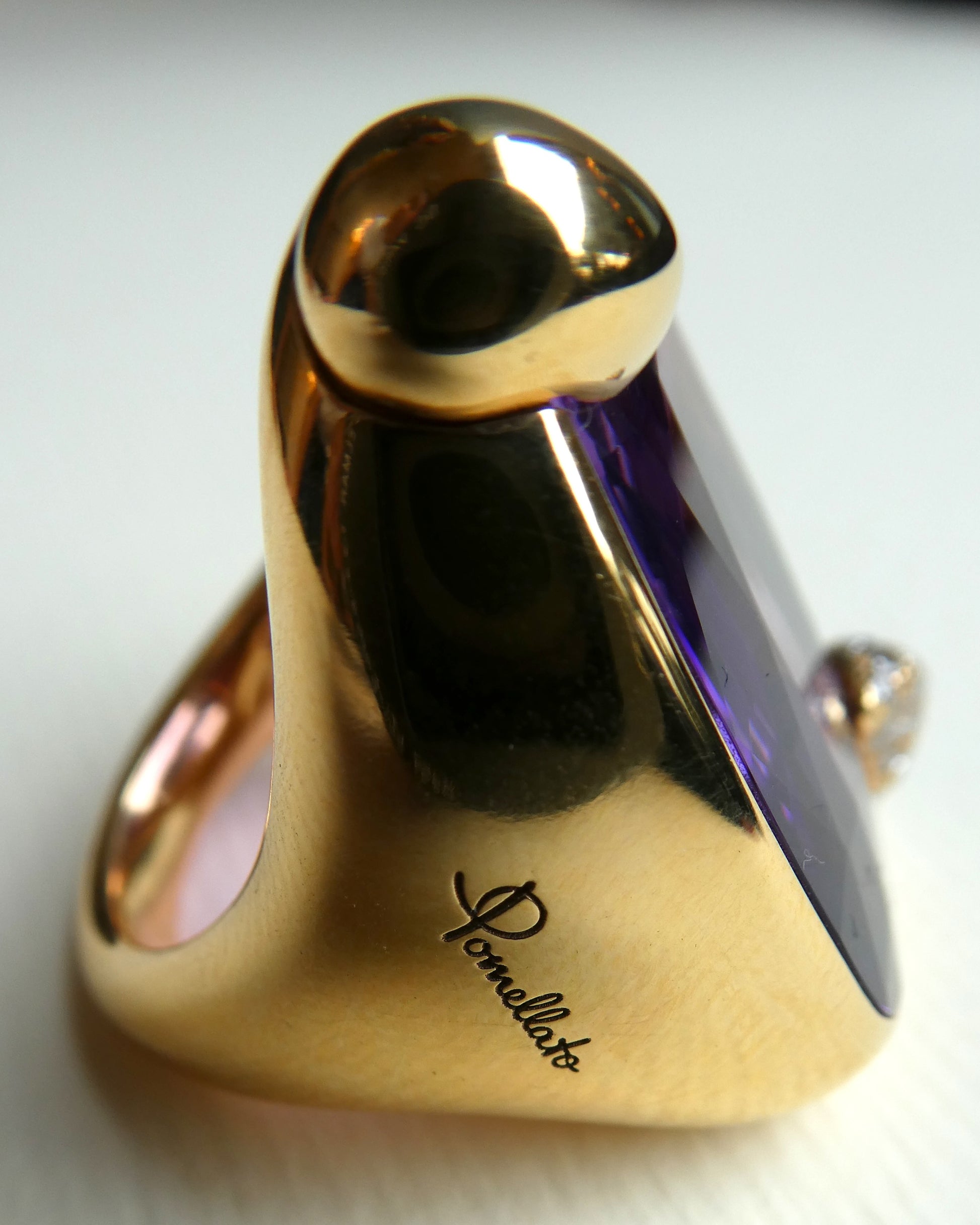 POMELLATO 'RITRATTO' AMETHYST, DIAMOND & GOLD COCKTAIL RING, 2017