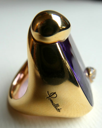 POMELLATO 'RITRATTO' AMETHYST, DIAMOND & GOLD COCKTAIL RING, 2017