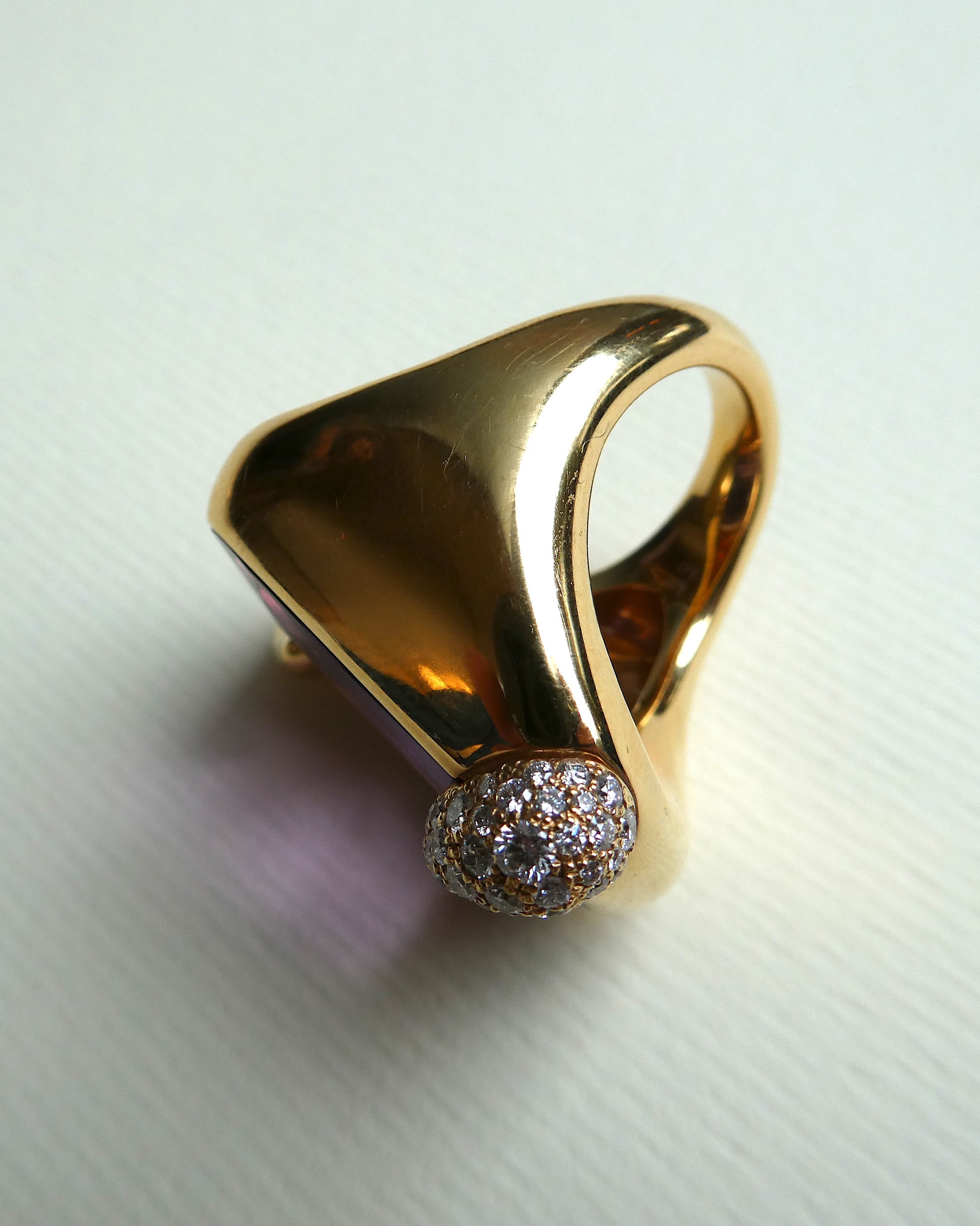 POMELLATO 'RITRATTO' BLUE TOPAZ, DIAMOND & GOLD COCKTAIL RING, 2017