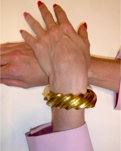 GRIMA YELLOW GOLD BANGLE, 1980s