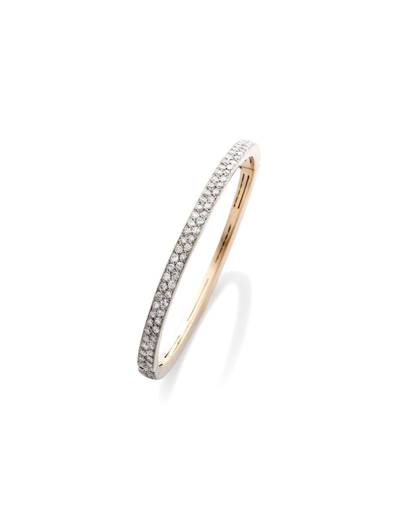 BELLE ÉPOQUE DIAMOND, GOLD & PLATINUM BANGLE, 1890s