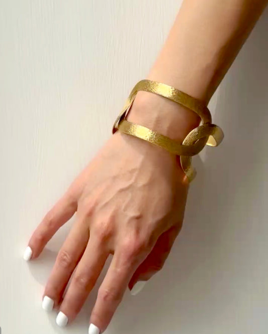 BVLGARI THREE-LINK GOLD BRACELET, 1970s