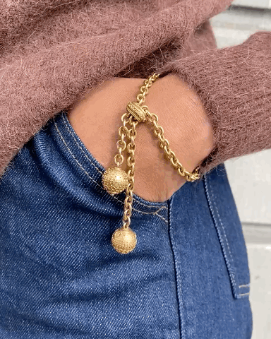 ROSE GOLD OTTOMAN CHARM BRACELET, 1900s