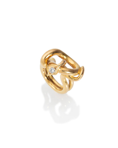 CARTIER DIAMOND & GOLD SNAKE RING, 1970s