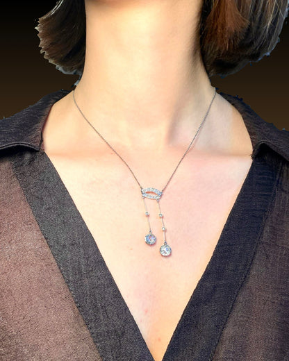 BELLE ÉPOQUE DIAMONDS & PLATINUM NECKLACE, 1915