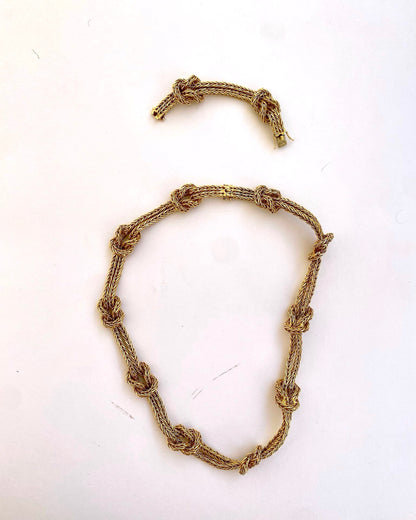 BUCCELLATI YELLOW GOLD TWO-LENGTH NECKLACE, 20th CENTURY