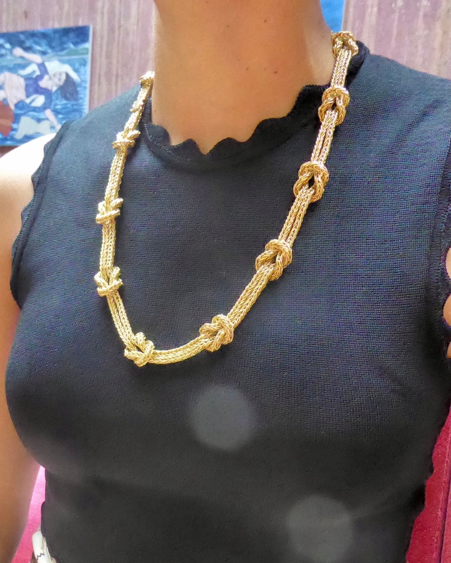 BUCCELLATI YELLOW GOLD TWO-LENGTH NECKLACE, 20th CENTURY