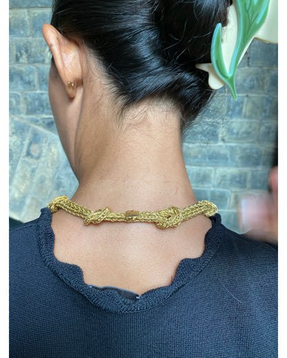 BUCCELLATI YELLOW GOLD TWO-LENGTH NECKLACE, 20th CENTURY