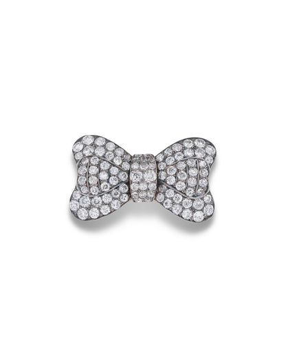 DIAMOND BOW BROOCH, 1930s