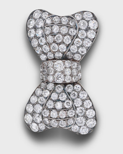 DIAMOND BOW BROOCH, 1930s