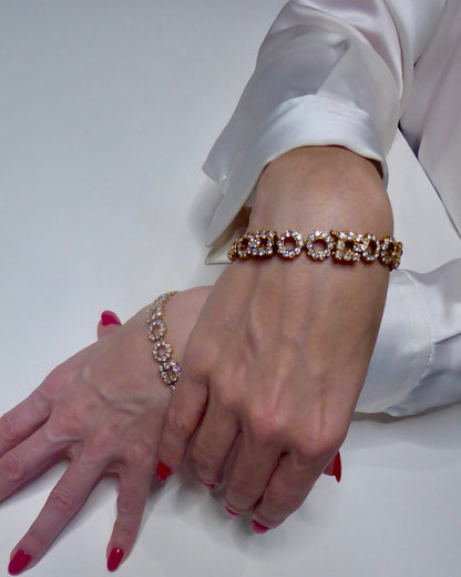 BOUCHERON DIAMOND & YELLOW GOLD CONVERTIBLE BRACELETS & NECKLACE, 1980