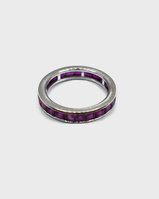GÜBELIN RUBY & GOLD ETERNITY RING, 1980s