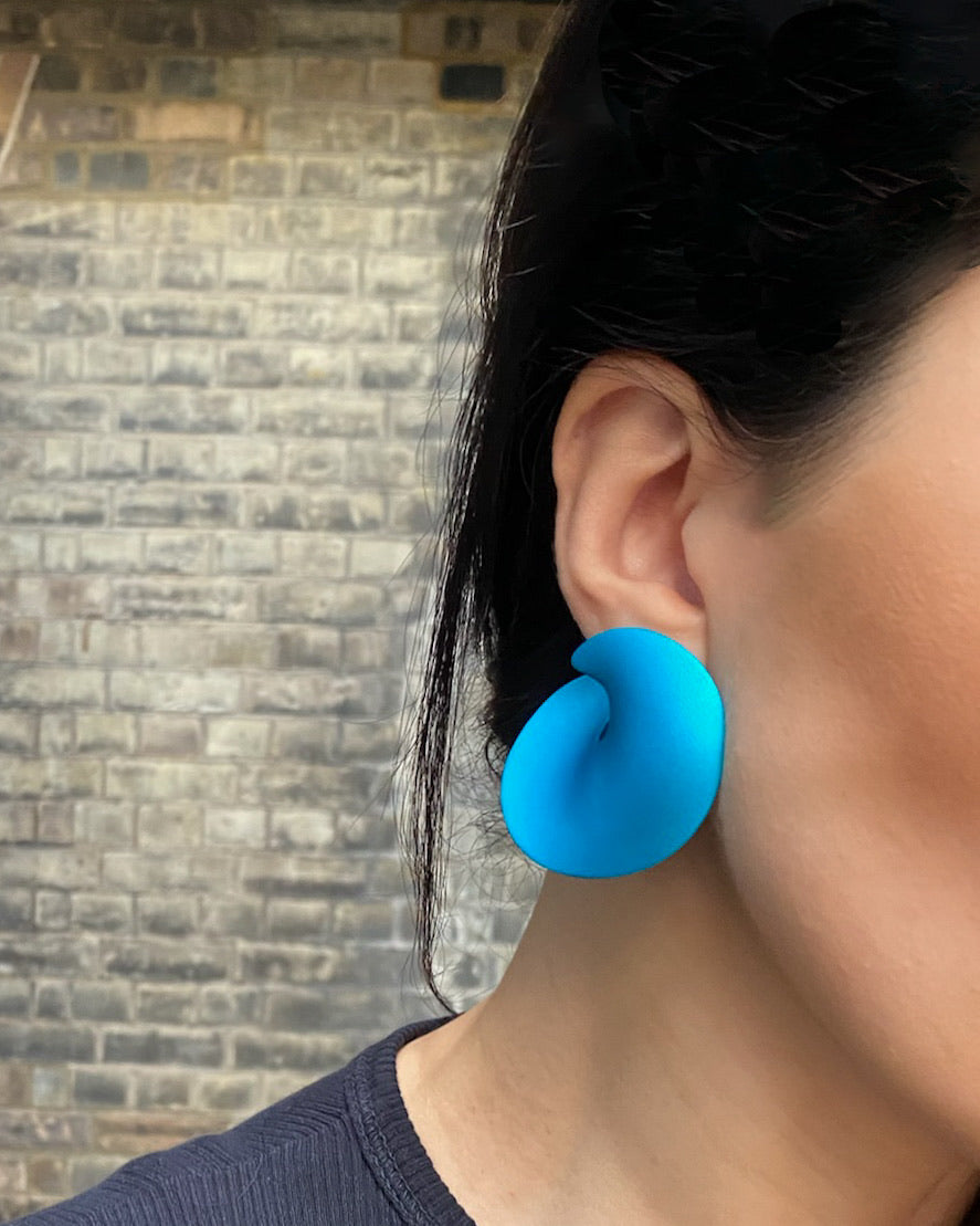 JAR PARIS 'VALERIE' ALUMINUM EARRINGS, 2010s