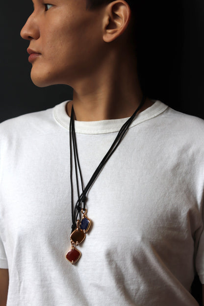 POMELLATO 'RITRATTO' RED JASPER, DIAMOND & ROSE GOLD PENDANT, 2017